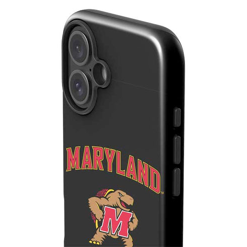 University of Maryland Collegiate Text iPhone 16 Impact Case
